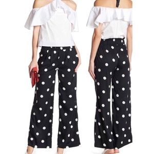Walter Baker Polka Dot Silky Pants